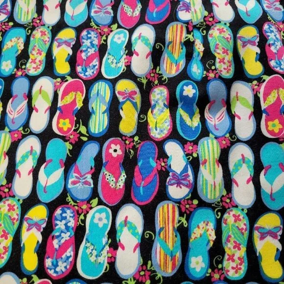 Bamboo Traders Size 6 Skort Skirt Novelty Barbiecore Pink Ribbon Trim Stretchy - Picture 9 of 10